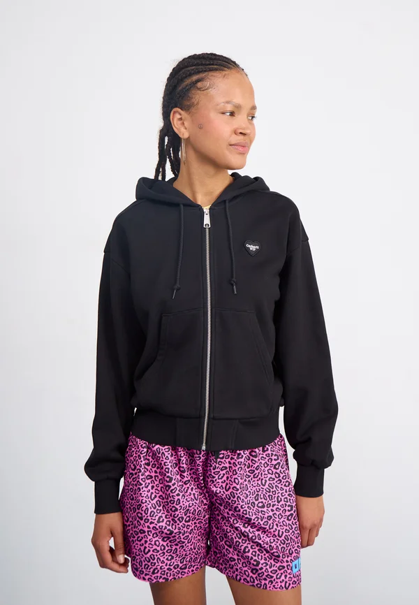 HOODED HEART  - Kapuzenpullover - black