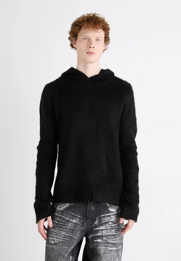 HOODED JUMPER - Kapuzenpullover - black