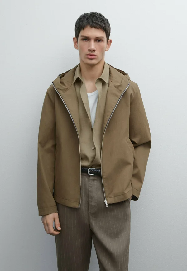 HOODED - Leichte Jacke - sand