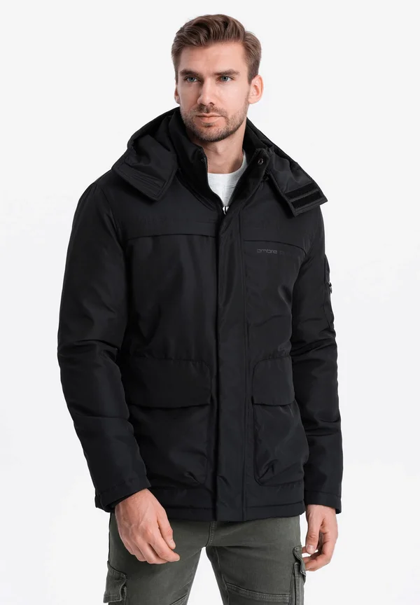 HOODED OM-JAHP-0128 - Winterjacke - black