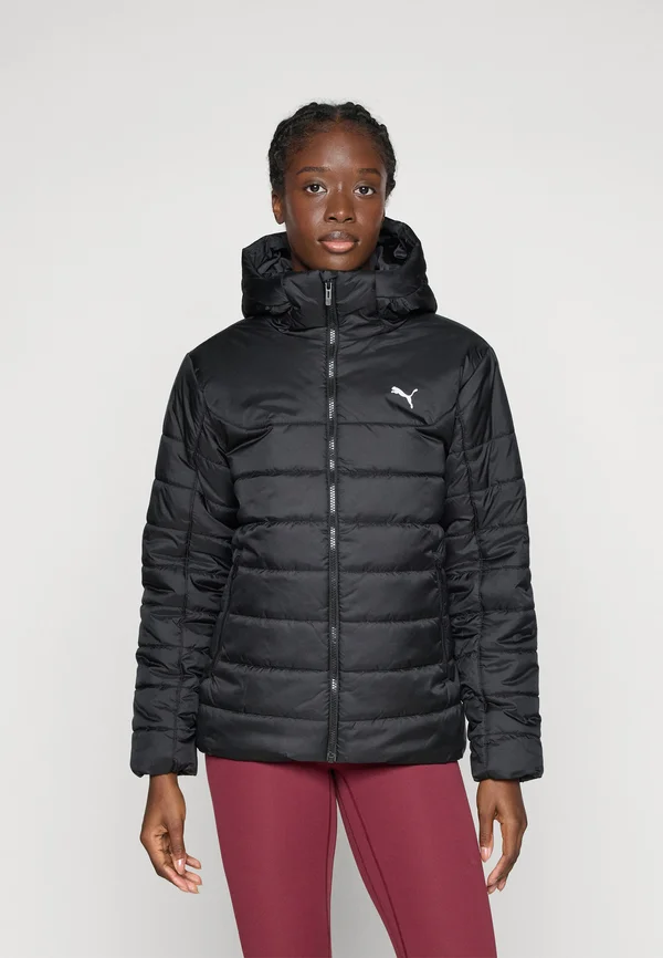 HOODED PADDED - Winterjacke - black
