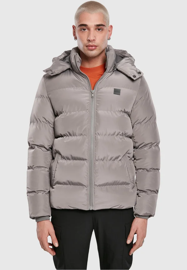HOODED PUFFER - Winterjacke - asphalt