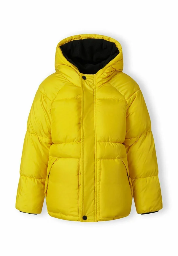 HOODED PUFFER WITH POCKETS - Winterjacke - yellow