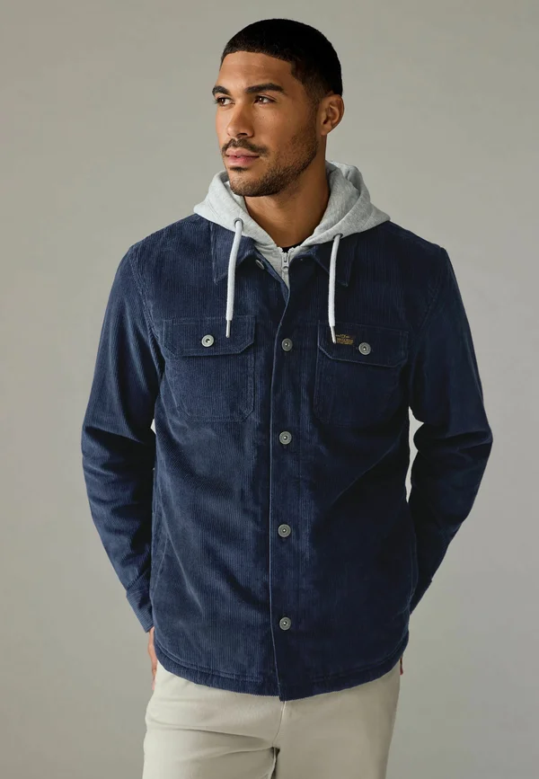 HOODED - REGULAR FIT - Übergangsjacke - navy blue