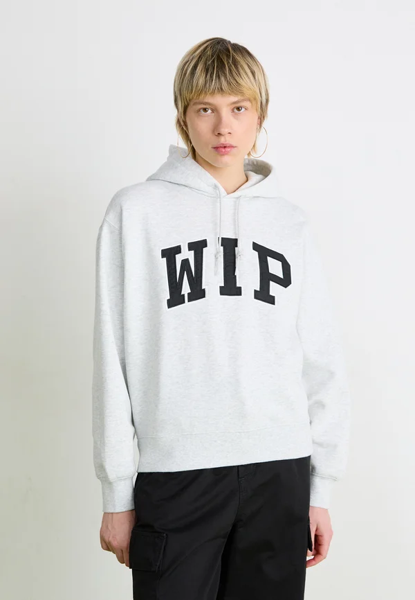 HOODED - Sweatshirt - ash heather