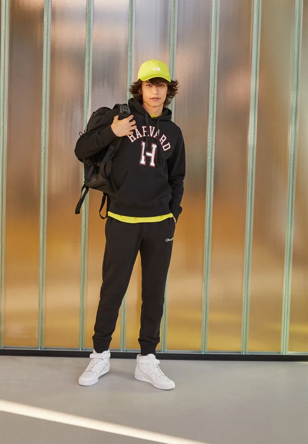 HOODED - Sweatshirt - black