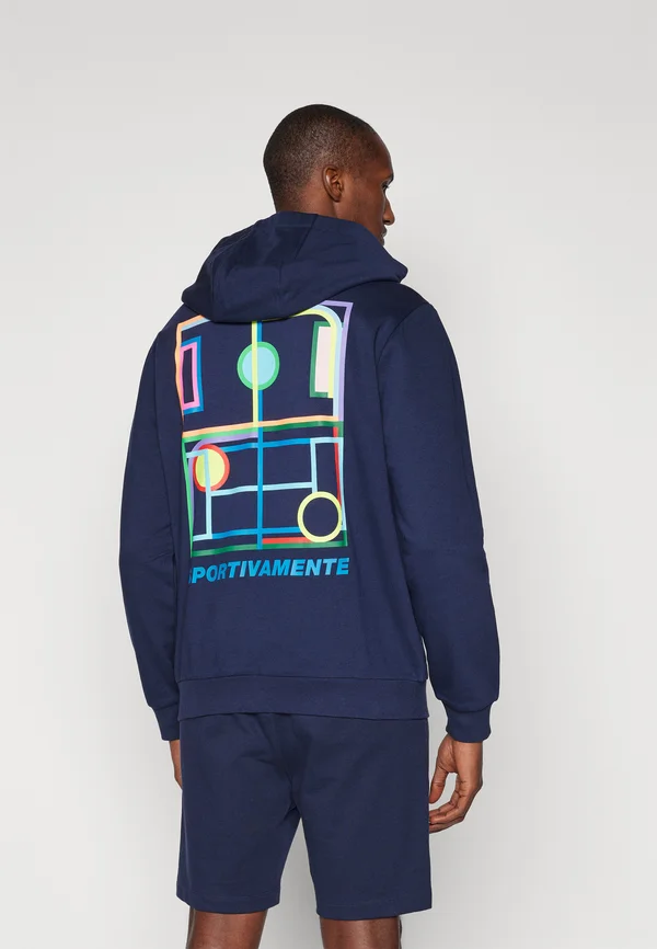 HOODED SWEATSHIRT HERITAGE - Kapuzenpullover - peacock
