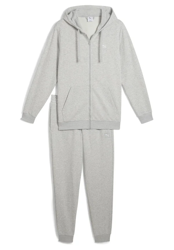 HOODED - Trainingsanzug - light gray heather