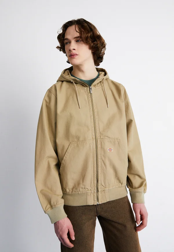 HOODED UNLINED JACKET - Leichte Jacke - desert sand