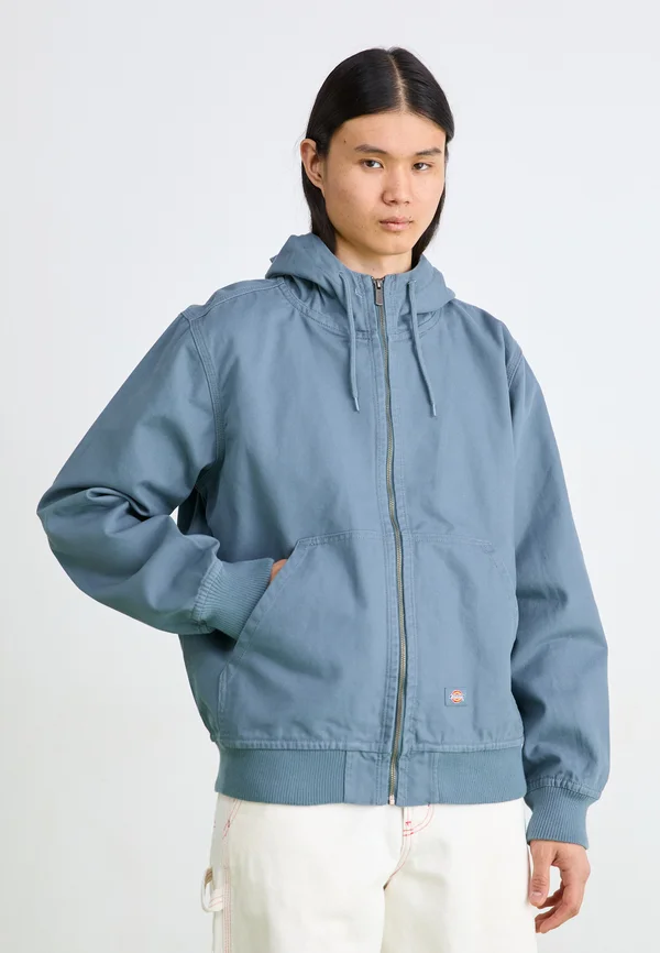 HOODED UNLINED JACKET - Leichte Jacke - stormy