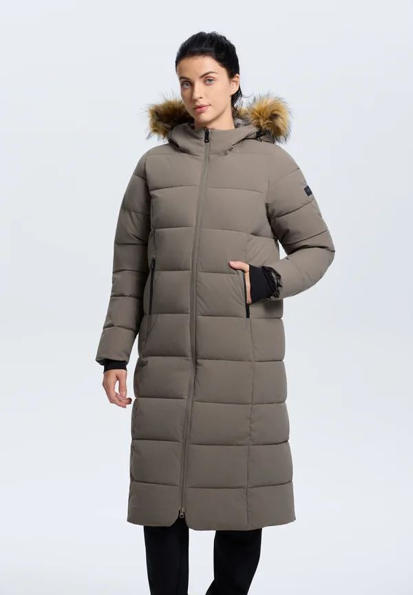 HOODED - Wintermantel - antikgrün