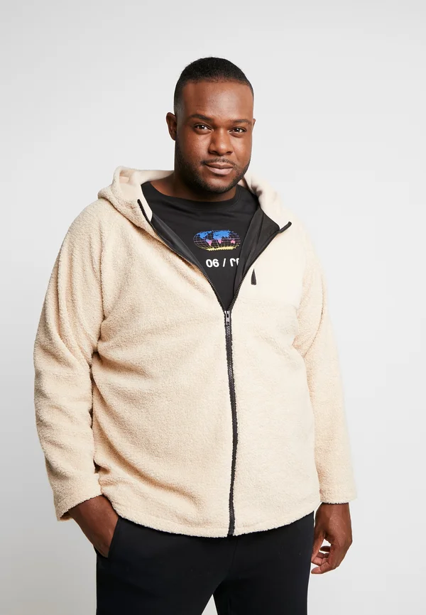 HOODED ZIP JACKET - Leichte Jacke - darksand