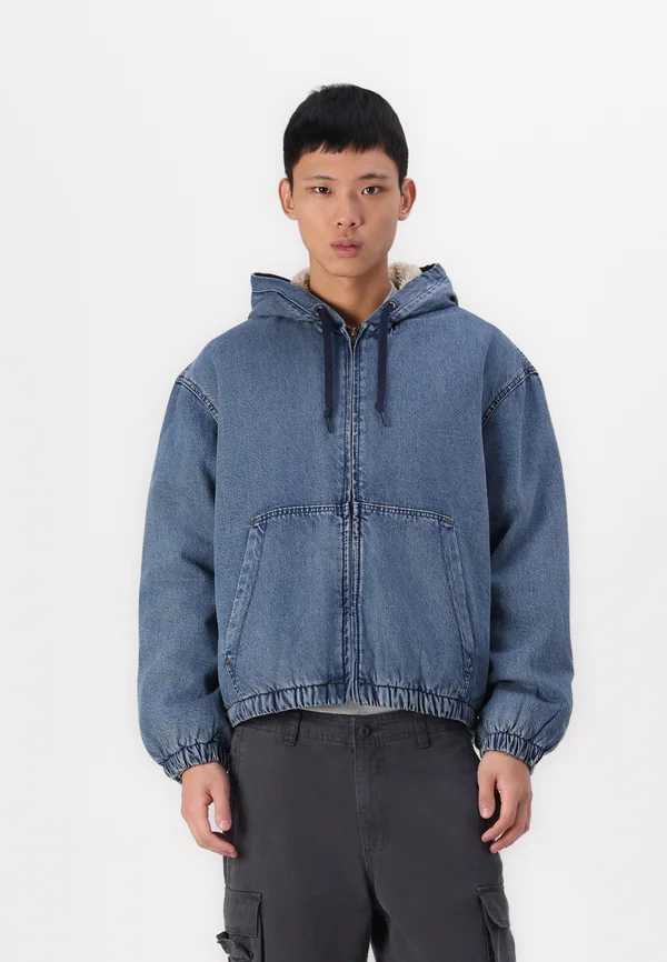 HOODIE - Jeansjacke - blue