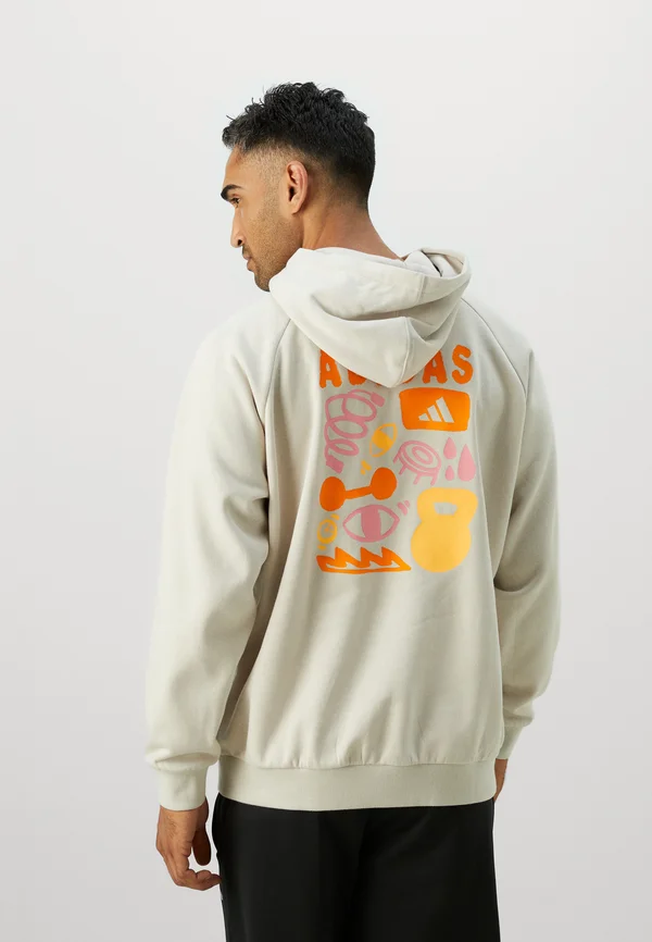 HOODIE - Kapuzenpullover - beige/multicolor