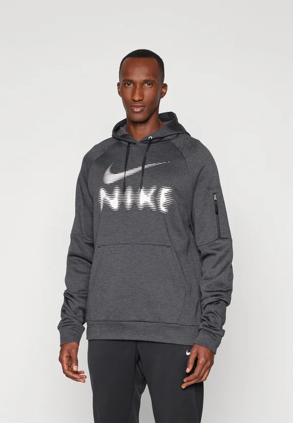 HOODIE - Kapuzenpullover - black/anthracite/heather/white