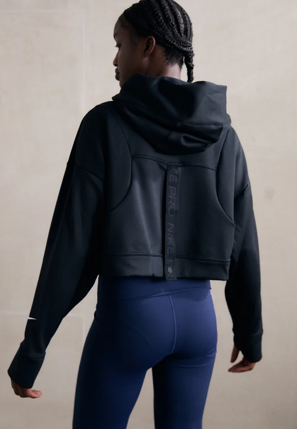 HOODIE - Kapuzenpullover - black/white