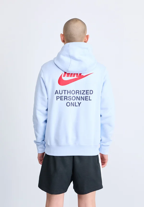 HOODIE - Sweatshirt - celestine blue/university red