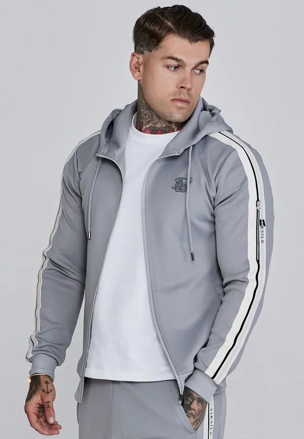 HOODIE - Trainingsjacke - grey