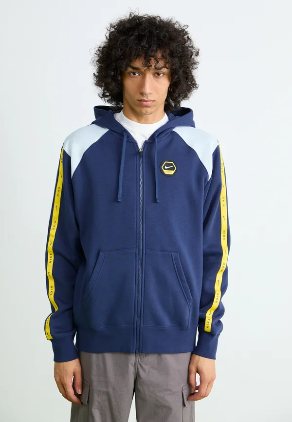HOODY - Sweatjacke - midnight navy/pure platinum
