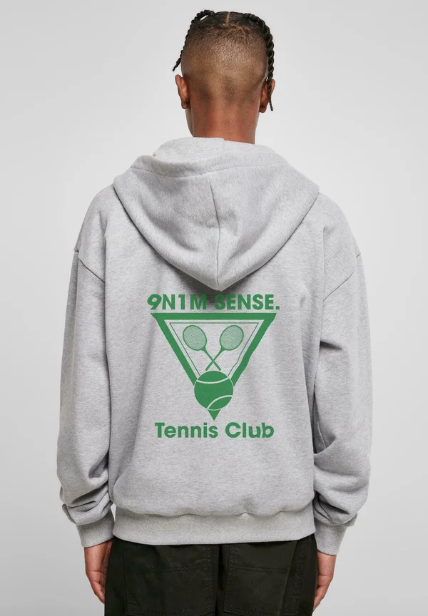 HOODY TENNIS - Sweatjacke - heather grey