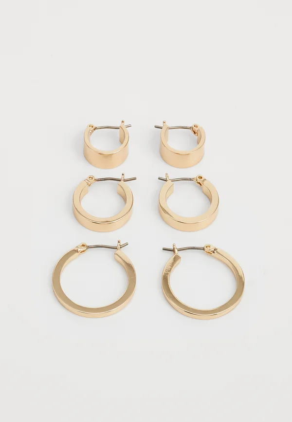 HOOP TRIO 3 PACK - Ohrringe - gold-coloured