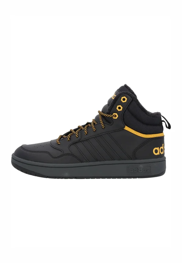 HOOPS 3.0 MID CLASSIC VINTAGE - Sneaker high - cblack cblack preyel