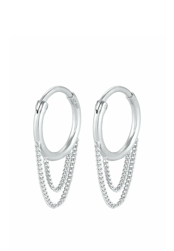 HOOPS CHAINS - Ohrringe - silberfarben
