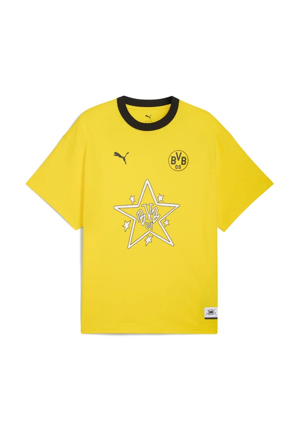 HOOPS DORTMUND - T-Shirt print - faster yellow