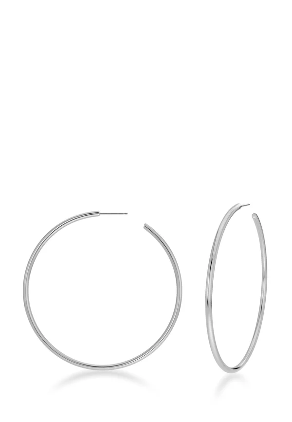 HOOPS LARGE - Ohrringe - steel