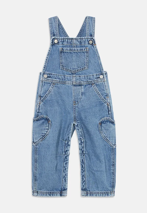 HORSESHOE HEART OVERALL TODDLER GIRL - Latzhose - stone blue denim