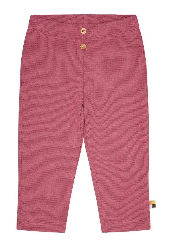 HOSE IN WAFFEL-OPTIK - Stoffhose - rouge