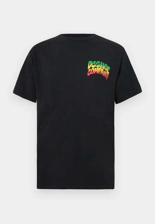 HOT BOX UNISEX - T-Shirt print - black rain wash