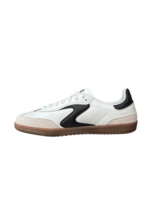 HOTSHOT - Sneaker low - white duraleather leather black trim