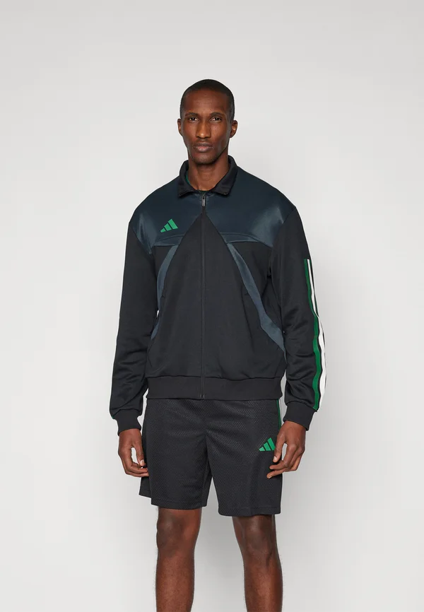 HOUSE OF TIRO NATIONS PACK TRACK - Trainingsjacke - black/dark grey/collegiate green