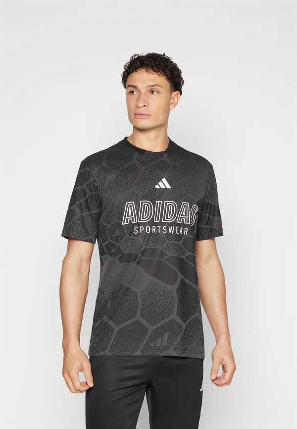 HOUSE OF TIRO SHORT SLEEVE  - T-Shirt print - carbon/black