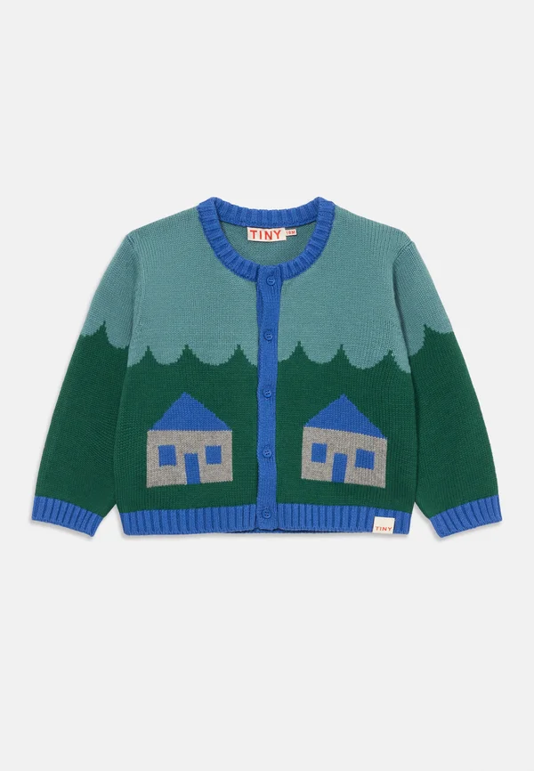 HOUSES BABY CARDIGAN UNISEX - Strickjacke - teal