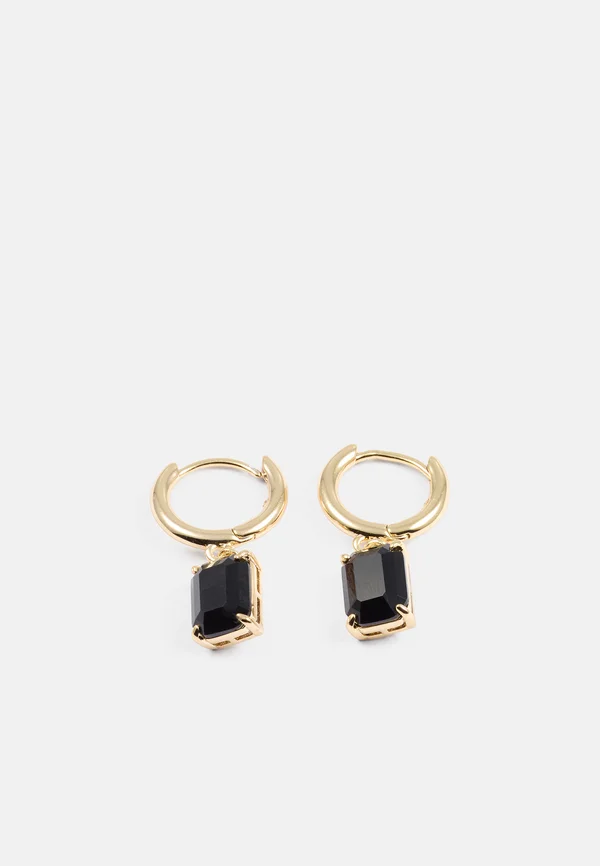HUGGIE DROP - Ohrringe - gold-coloured/jet