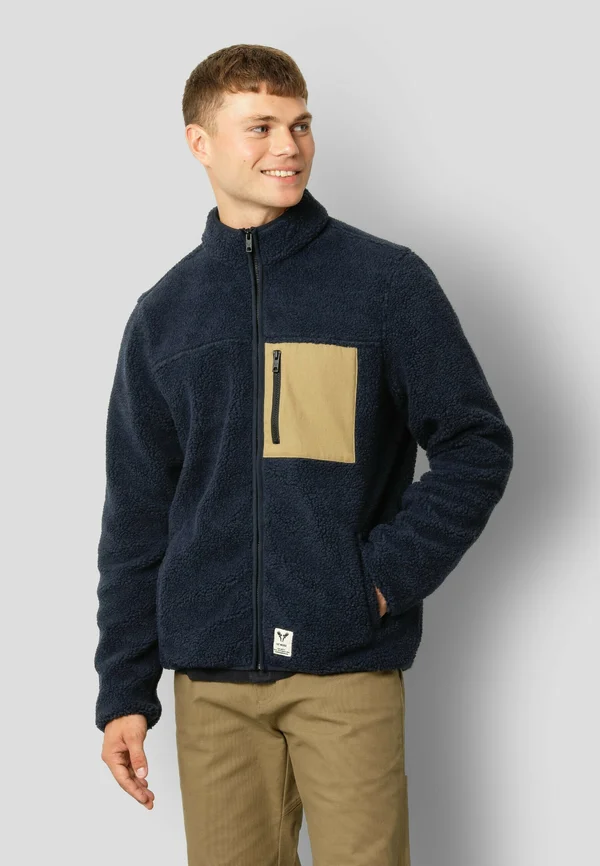 HUGH - Fleecejacke - navy