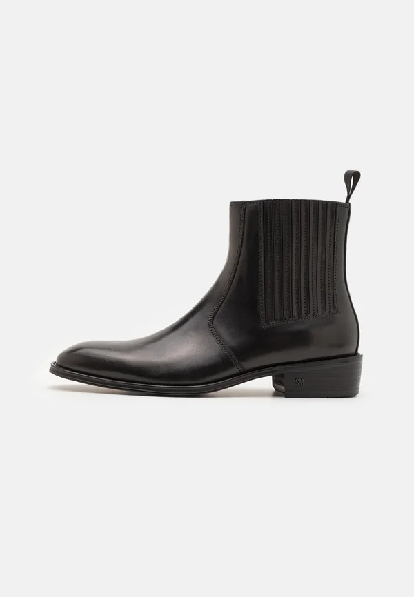 HUSTON - Cowboy-/Bikerstiefelette - black