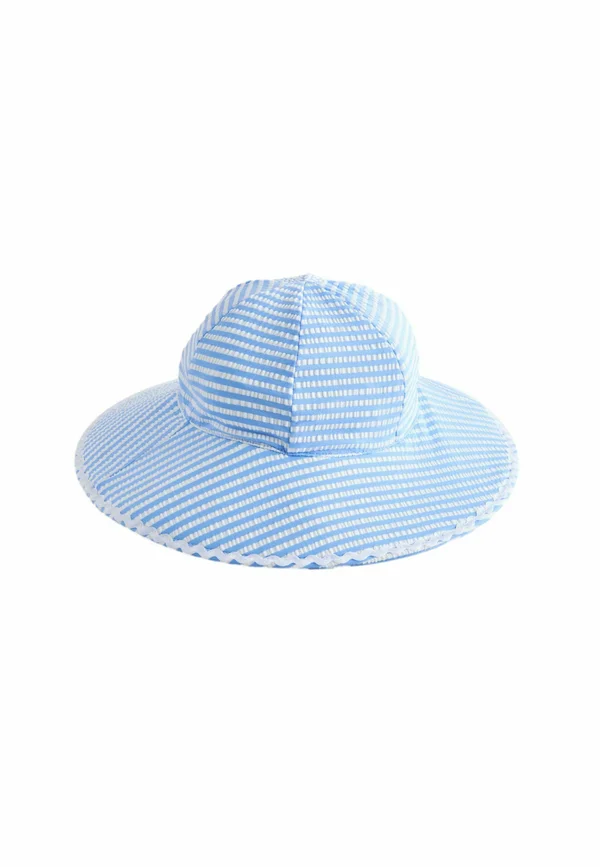 Hut - blue white stripe