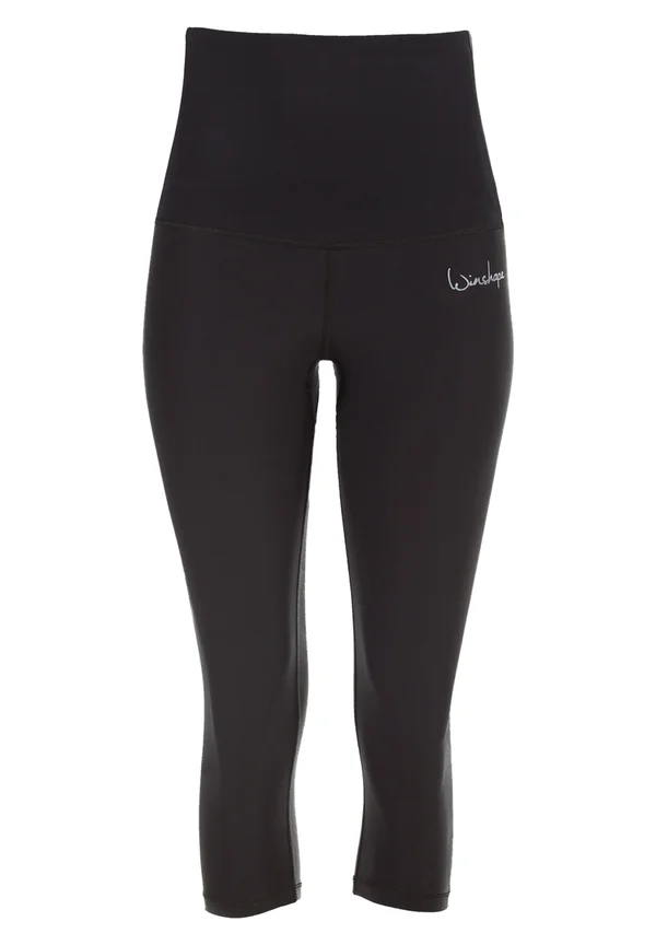 HWL202 SCHWARZ HIGH WAIST- 3/4 SPORTHOSE - 3/4 Sporthose - black