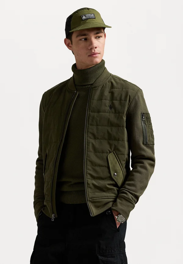 HYBRID BOMBER JACKET - Bomberjacke - armadillo/windsor