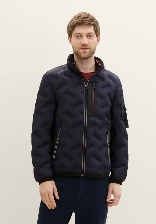 Hybridjacke mit dünner Kapuze - Übergangsjacke - sky captain blue