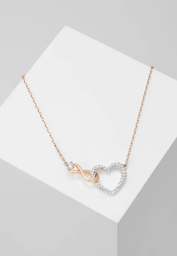 HYPERBOLA NECKLACE INFINITY AND HEART - Halskette - white
