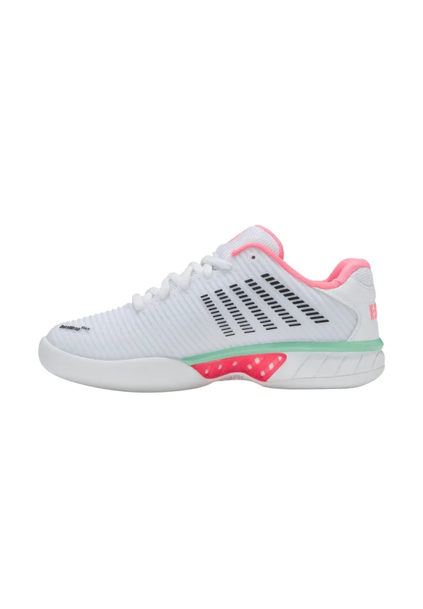 HYPERCOURT EXPRESS 2 - Multicourt Tennisschuh - white/neon pastel pink/black