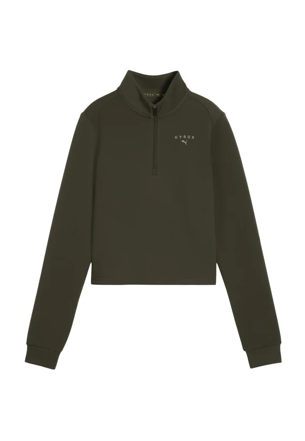 HYROX CLOUDSPUN 1/4 ZIP - Sweatshirt - dark olive