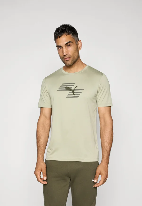 HYROX GRAPHIC TEE - Sport T-Shirt - lux army
