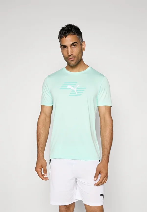 HYROX GRAPHIC TEE - Sport T-Shirt - mint melt