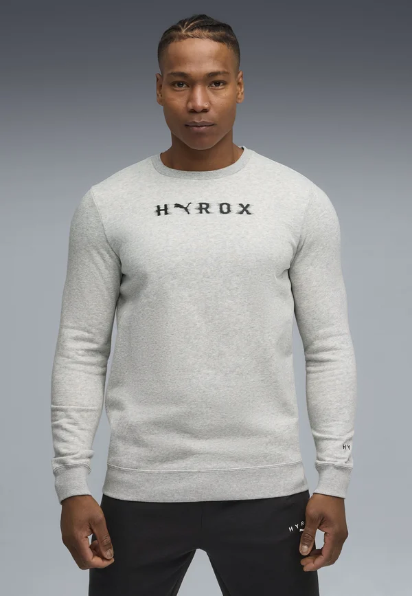 HYROX HEAVYWEIGHT CREWNECK - Sweatshirt - light gray heather
