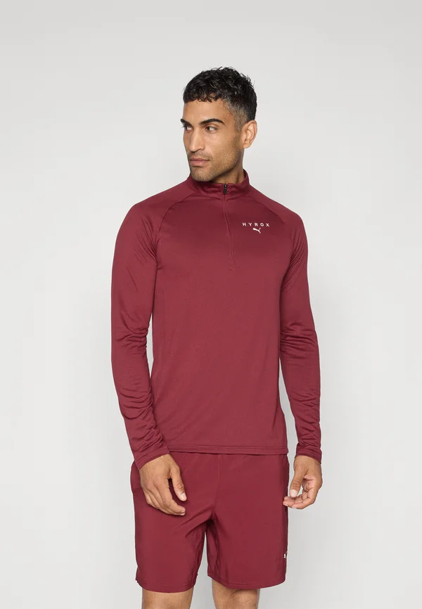 HYROX - Langarmshirt - ruby shimmer